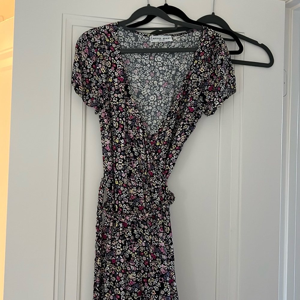 Apiece apart wrap dress Pretty small floral pattern